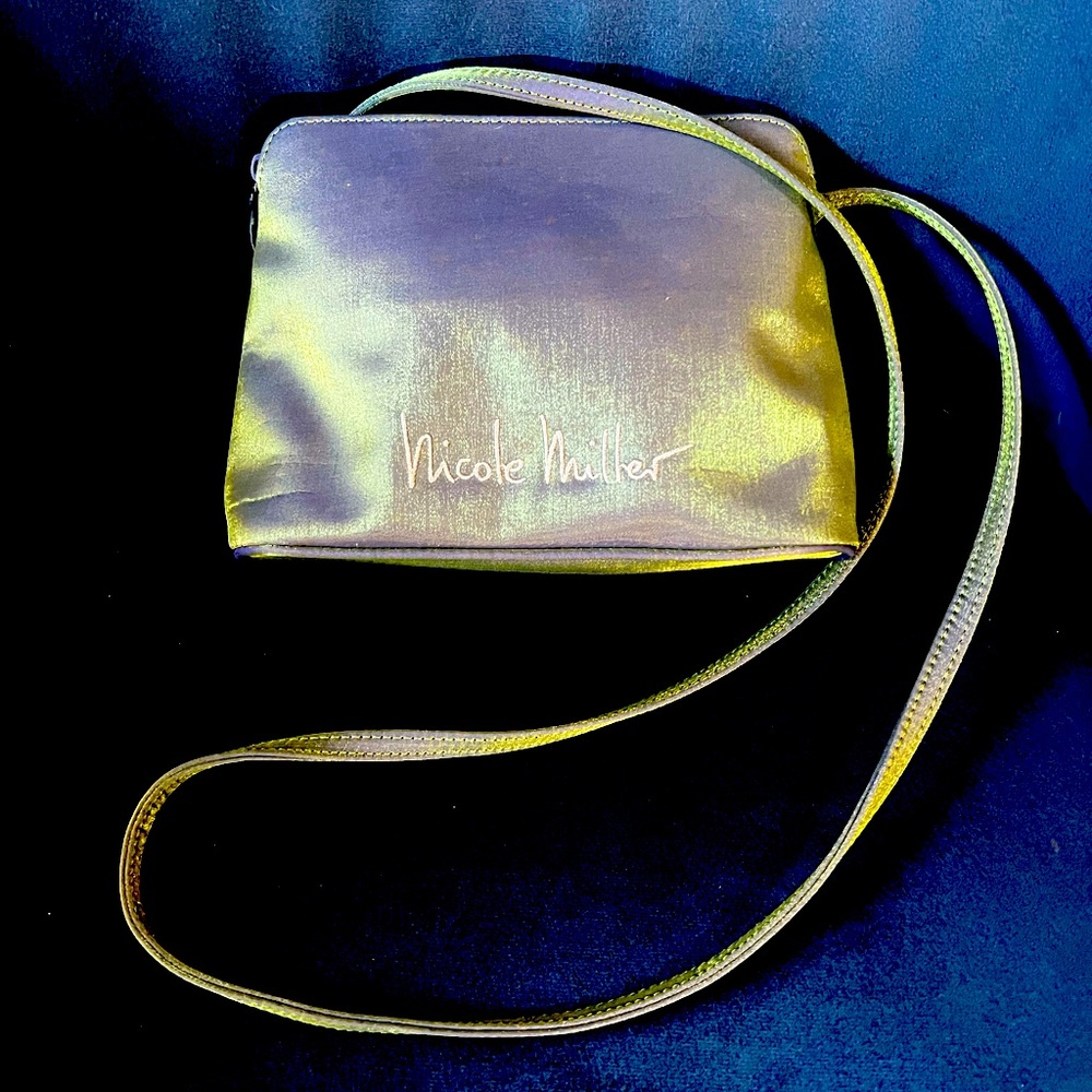 Nicole Miller Iridescent Satin Crossbody
